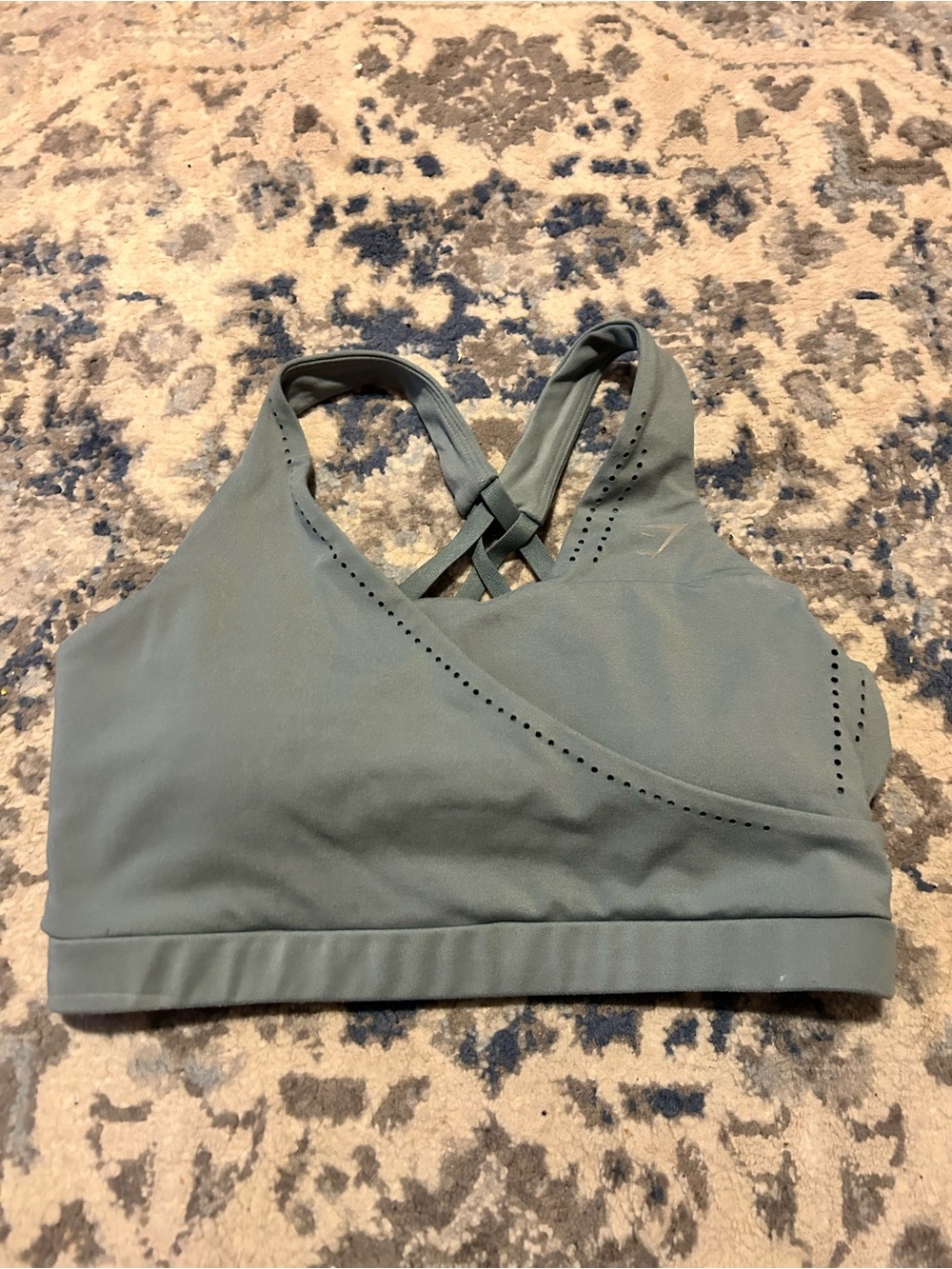 Gymshark Crossfront Women’s Small S Desert Sage Sports Bra